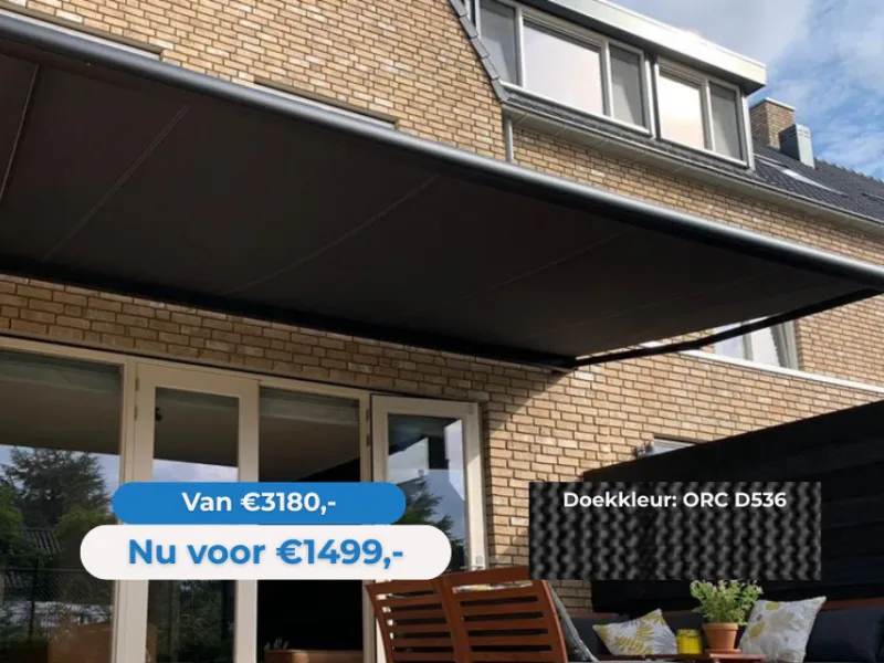 Zon en Scherm Mireve 5,5 x 3 meter + Somfy Sunea IO motor outlet