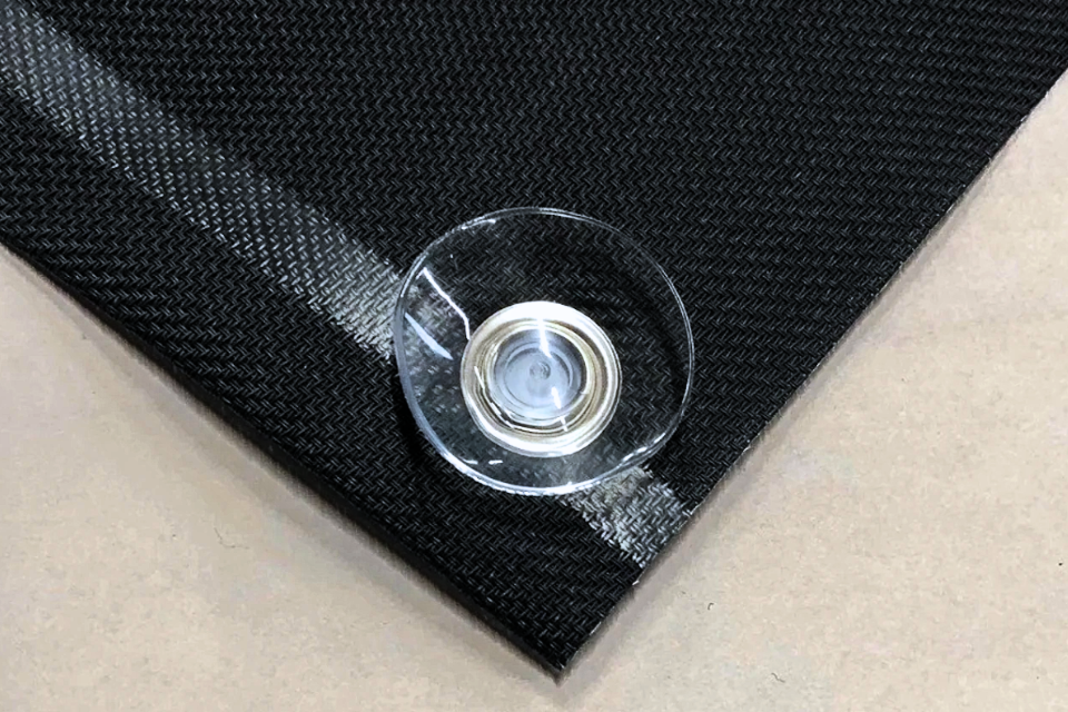 Screendoek met zuignappen